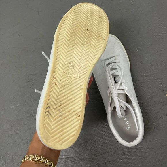 Rothy’s The Lace Up Sneaker in Bright White Size 8.5 - Picture 16 of 16